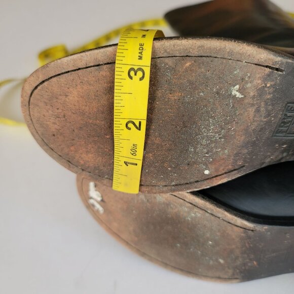 Frye Melissa Button Back Zip Riding Extended Calf Leather Boots. Size 6B - Picture 10 of 12
